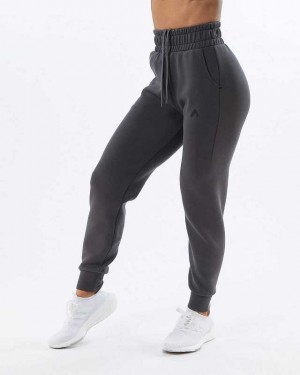 Dámské Kalhoty Jogger Alphalete ELMTS Cuffed Šedé | CZ-528012