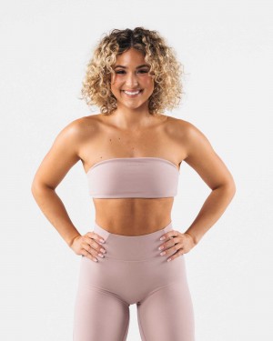 Dámské Podprsenka Bandeau Alphalete Aura Hnědé | CZ-685209