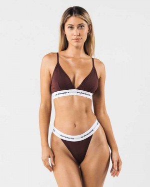 Dámské Spodní Prádlo Alphalete Acute Bralette Červené | CZ-546792