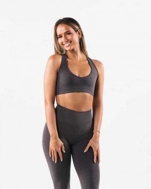 Dámské Sportovní Podprsenka Alphalete Amplify Contour Šedé | CZ-563910