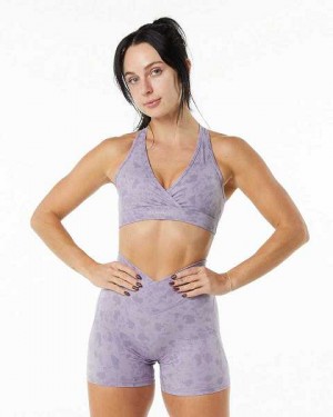 Dámské Sportovní Podprsenka Alphalete Surface Wrap Fialové | CZ-761820