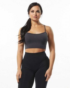 Dámské Tílko Alphalete Ultrasoft Camisole Tmavě Šedé | CZ-572891