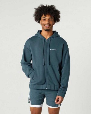 Pánské Bundy Alphalete Classic Full-Zip Blankyt | CZ-487930