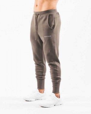 Pánské Kalhoty Jogger Alphalete Academy Club Hnědé | CZ-973658