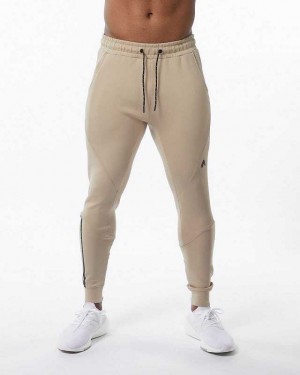 Pánské Kalhoty Jogger Alphalete ELMTS Cuffed Hnědé | CZ-798651
