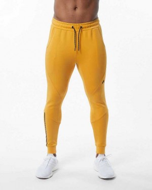 Pánské Kalhoty Jogger Alphalete ELMTS Cuffed Žluté | CZ-184320