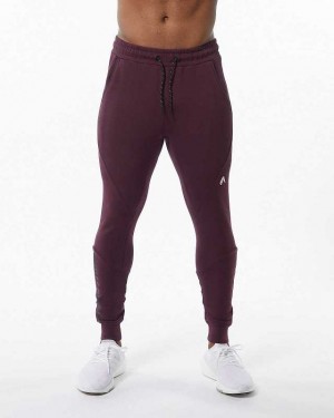 Pánské Kalhoty Jogger Alphalete ELMTS Cuffed Červené | CZ-069152