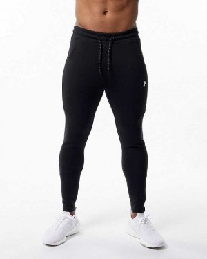 Pánské Kalhoty Jogger Alphalete ELMTS Zip Černé | CZ-954127