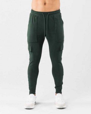 Pánské Kalhoty Jogger Alphalete Identity Cargo Zelene | CZ-946081