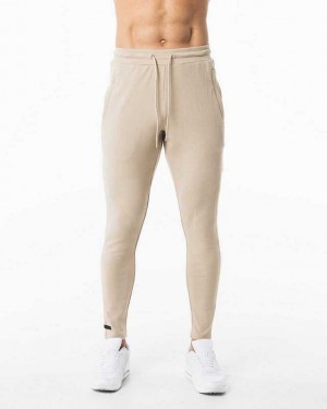 Pánské Kalhoty Jogger Alphalete Identity Hnědé | CZ-647153