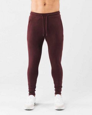 Pánské Kalhoty Jogger Alphalete Identity Červené | CZ-179635