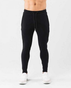 Pánské Kalhoty Jogger Alphalete Identity Černé | CZ-827943