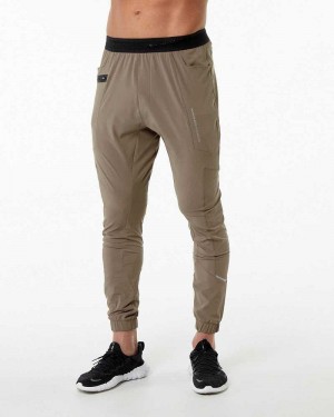 Pánské Kalhoty Jogger Alphalete Studio Hnědé | CZ-308964