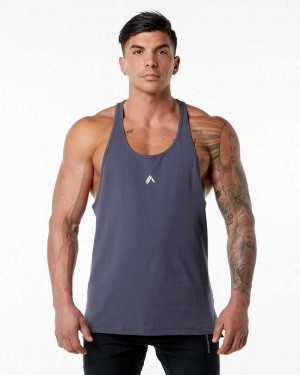 Pánské Tílko Alphalete Emblem Stringer Fialové | CZ-498273