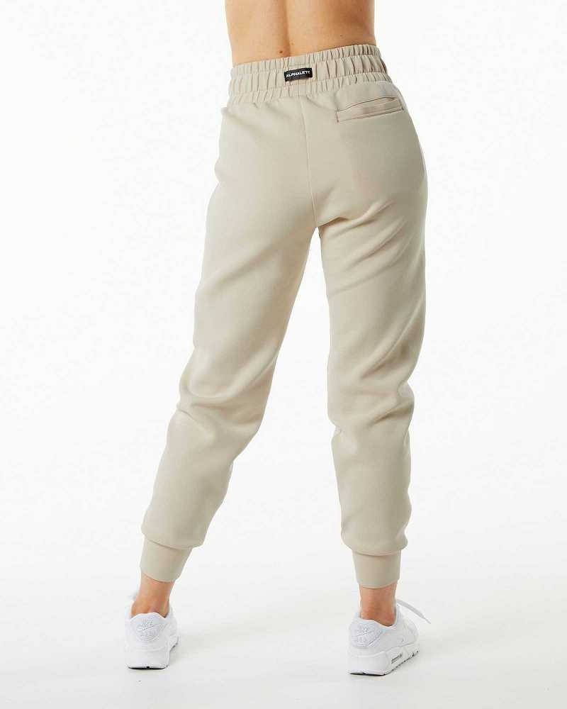 Dámské Kalhoty Jogger Alphalete ELMTS Cuffed Hnědé | CZ-792150
