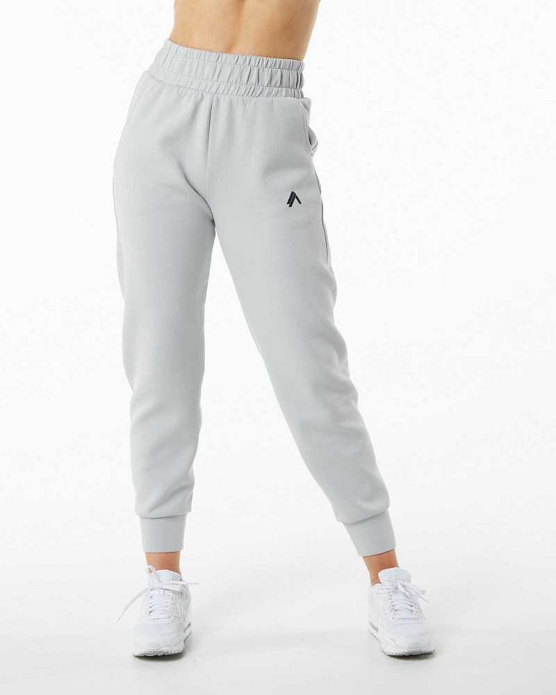 Dámské Kalhoty Jogger Alphalete ELMTS Cuffed Šedé | CZ-492581