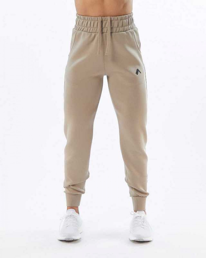 Dámské Kalhoty Jogger Alphalete ELMTS Cuffed Hnědé | CZ-381479