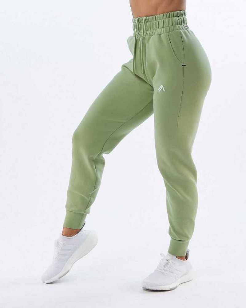 Dámské Kalhoty Jogger Alphalete ELMTS Cuffed Světle Zelene | CZ-479085