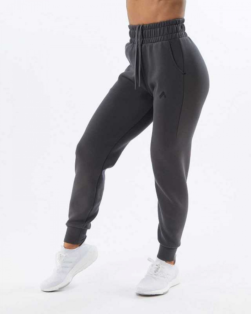 Dámské Kalhoty Jogger Alphalete ELMTS Cuffed Šedé | CZ-528012
