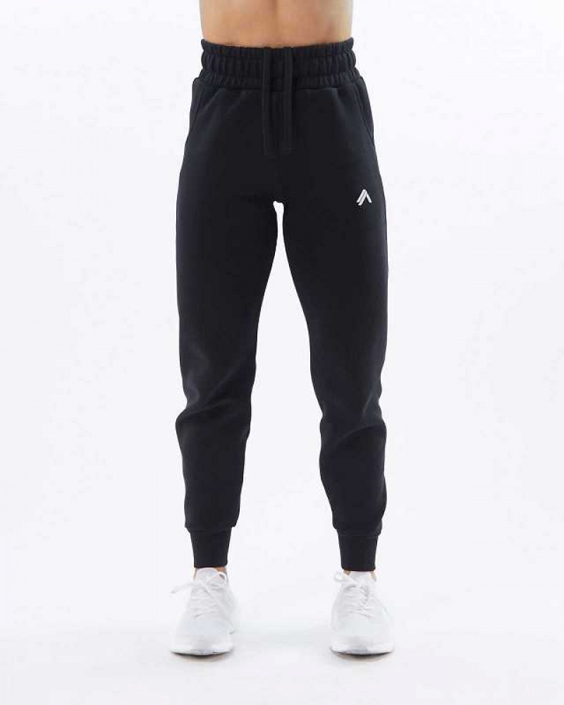 Dámské Kalhoty Jogger Alphalete ELMTS Cuffed Černé | CZ-023548