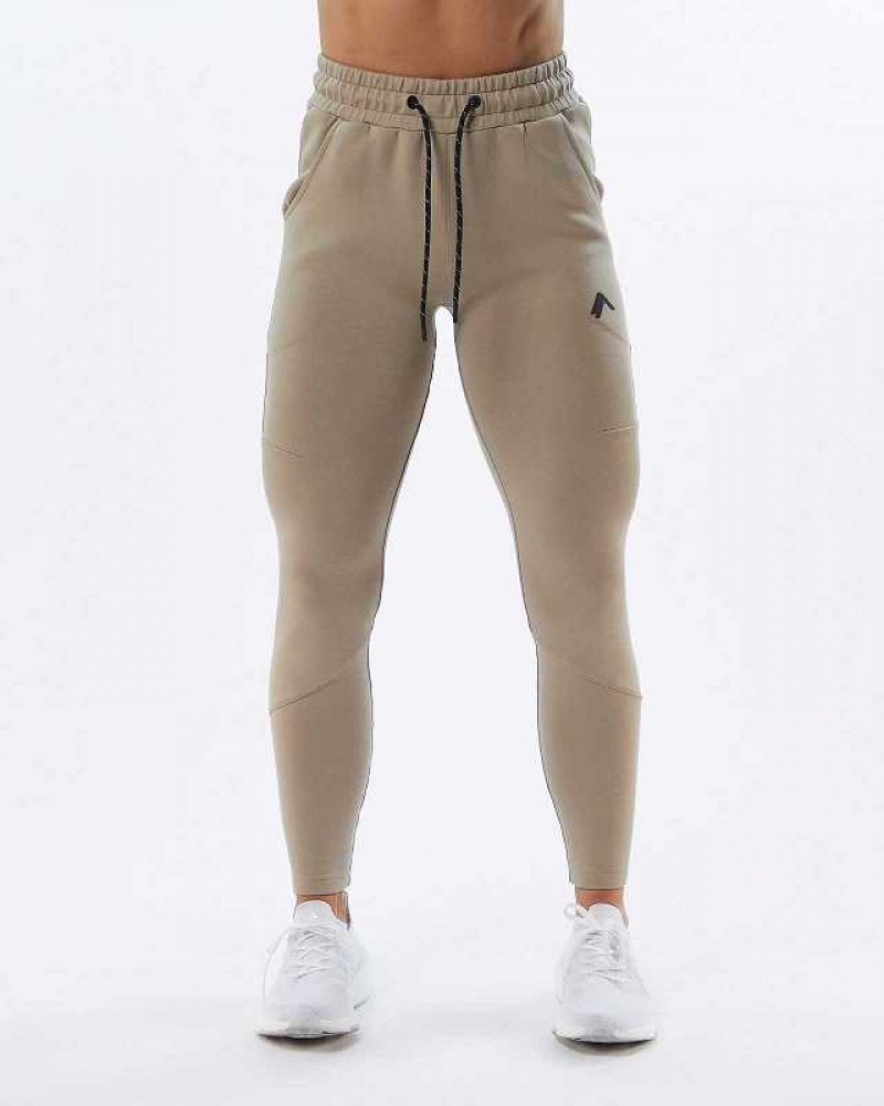 Dámské Kalhoty Jogger Alphalete ELMTS Zip Hnědé | CZ-625408
