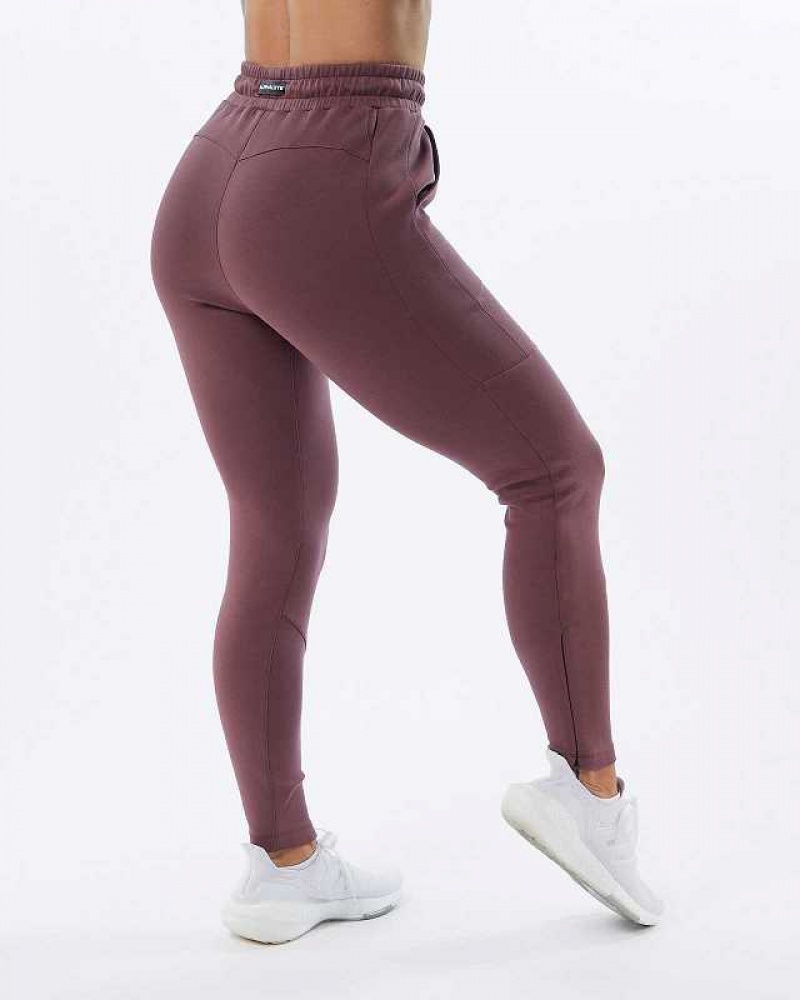 Dámské Kalhoty Jogger Alphalete ELMTS Zip Fialové | CZ-528064