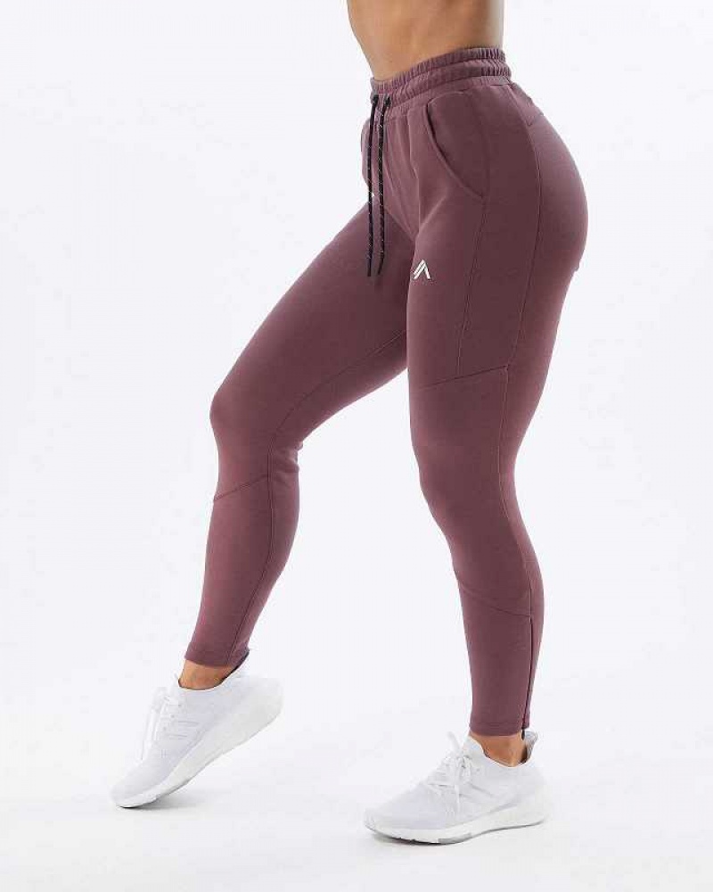 Dámské Kalhoty Jogger Alphalete ELMTS Zip Fialové | CZ-528064