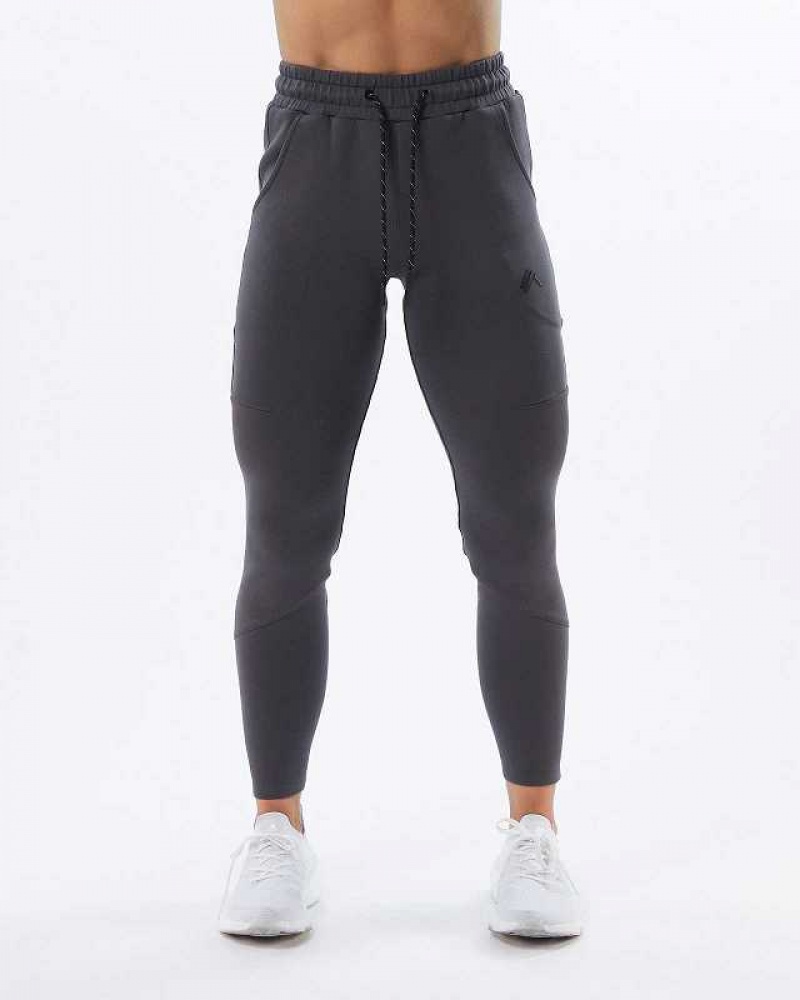 Dámské Kalhoty Jogger Alphalete ELMTS Zip Šedé | CZ-802645