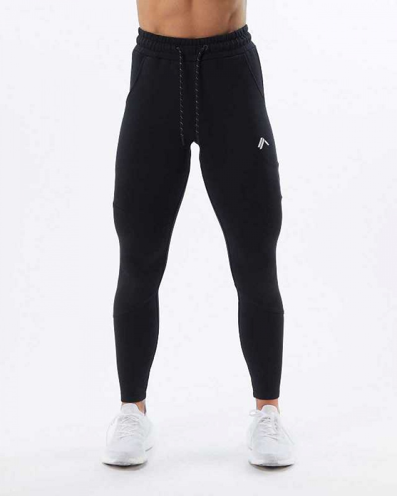 Dámské Kalhoty Jogger Alphalete ELMTS Zip Černé | CZ-960347