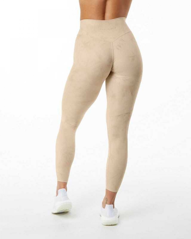 Dámské Legíny Alphalete Alphalux Wonder Béžový | CZ-406123