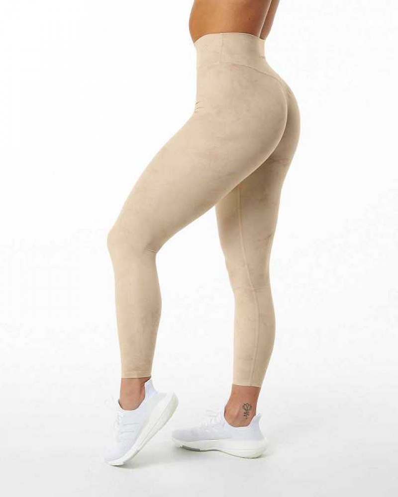 Dámské Legíny Alphalete Alphalux Wonder Béžový | CZ-406123