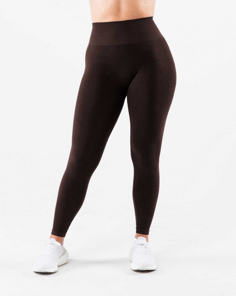 Dámské Legíny Alphalete Amplify Contour Hnědé | CZ-912870