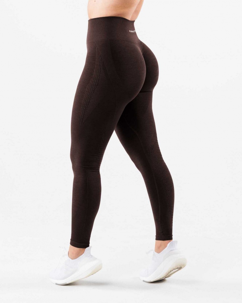 Dámské Legíny Alphalete Amplify Contour Hnědé | CZ-912870