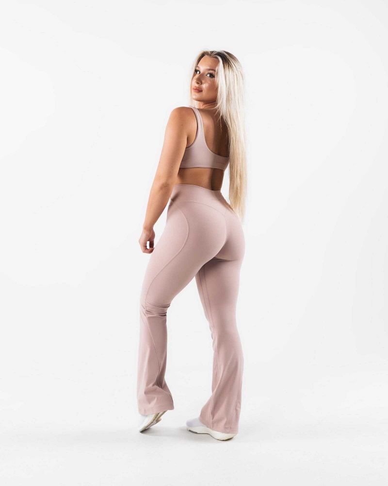 Dámské Legíny Alphalete Aura Flared Hnědé | CZ-302197