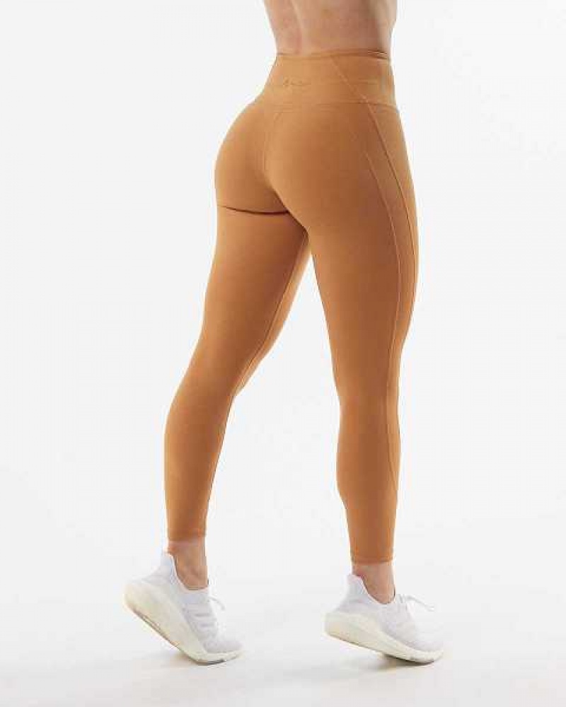 Dámské Legíny Alphalete Pulse Surge Hnědé | CZ-361789