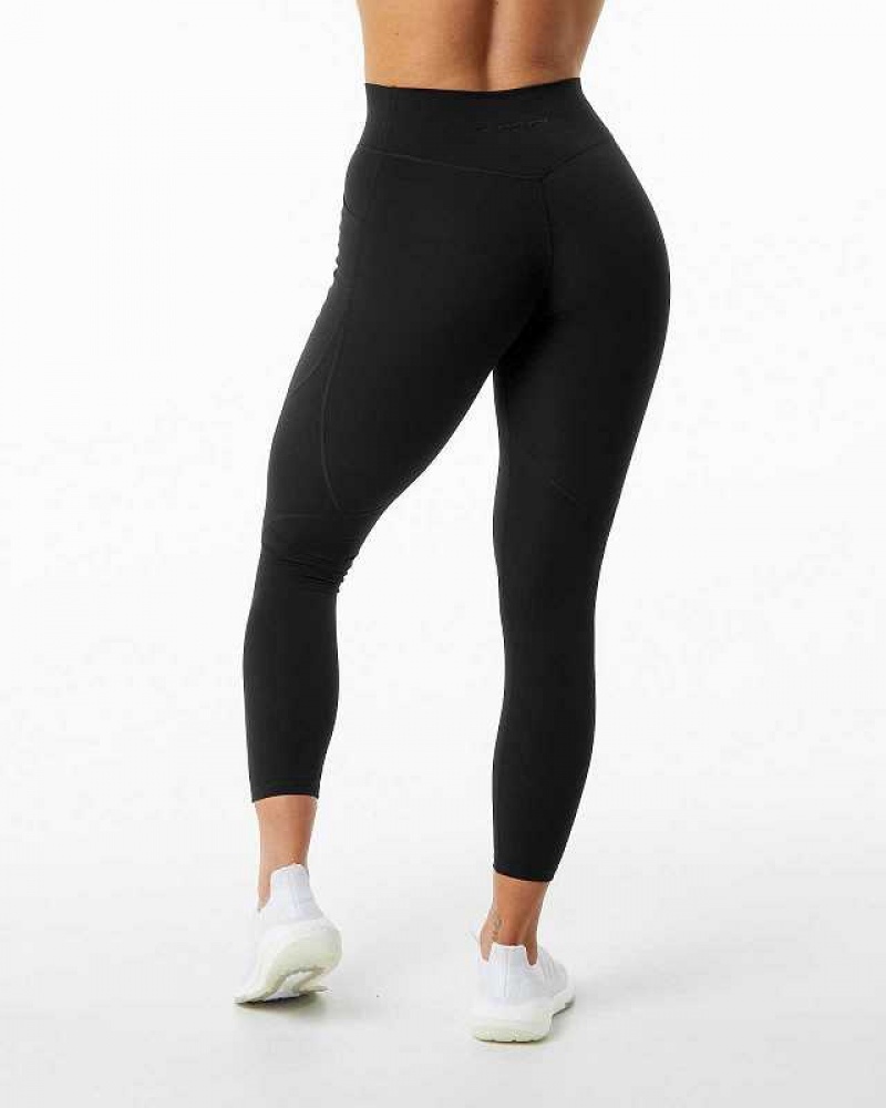 Dámské Legíny Alphalete Surface Pocket Černé | CZ-571420
