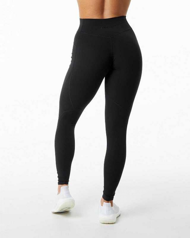 Dámské Legíny Alphalete Surface Pocket Černé | CZ-723961