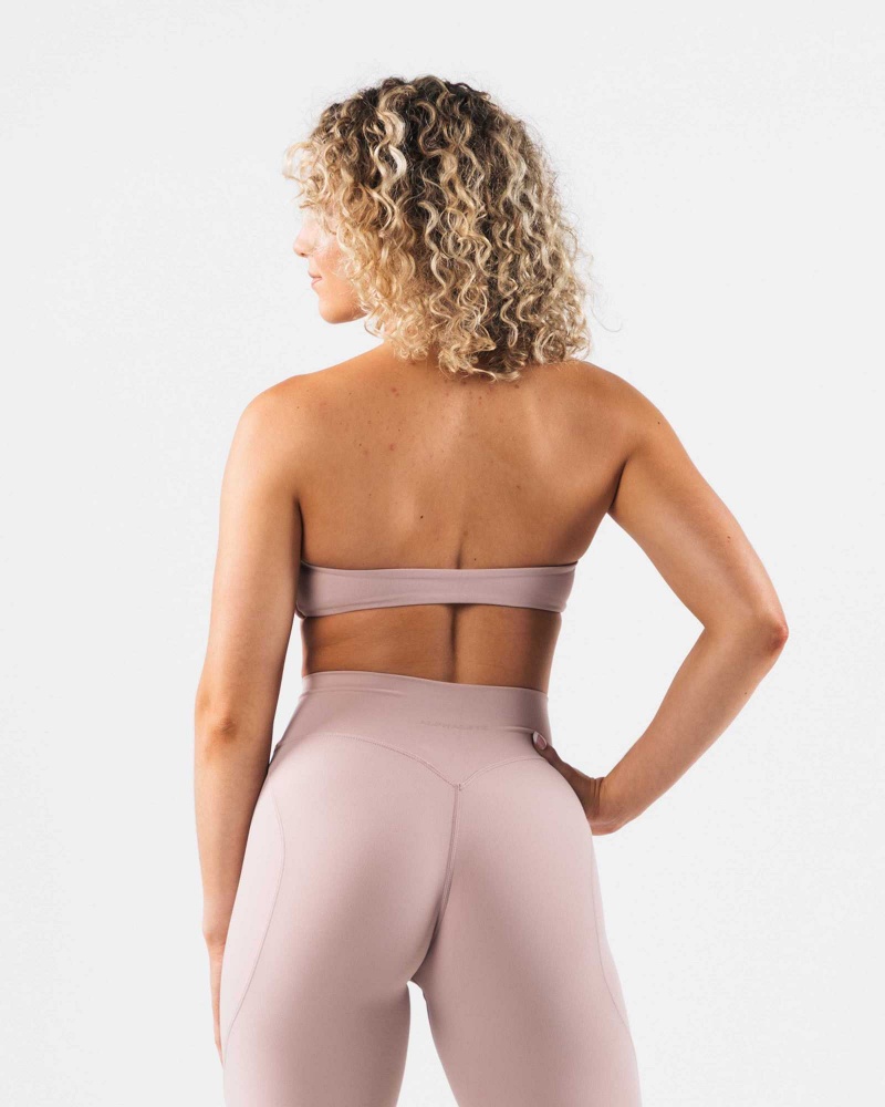 Dámské Podprsenka Bandeau Alphalete Aura Hnědé | CZ-685209