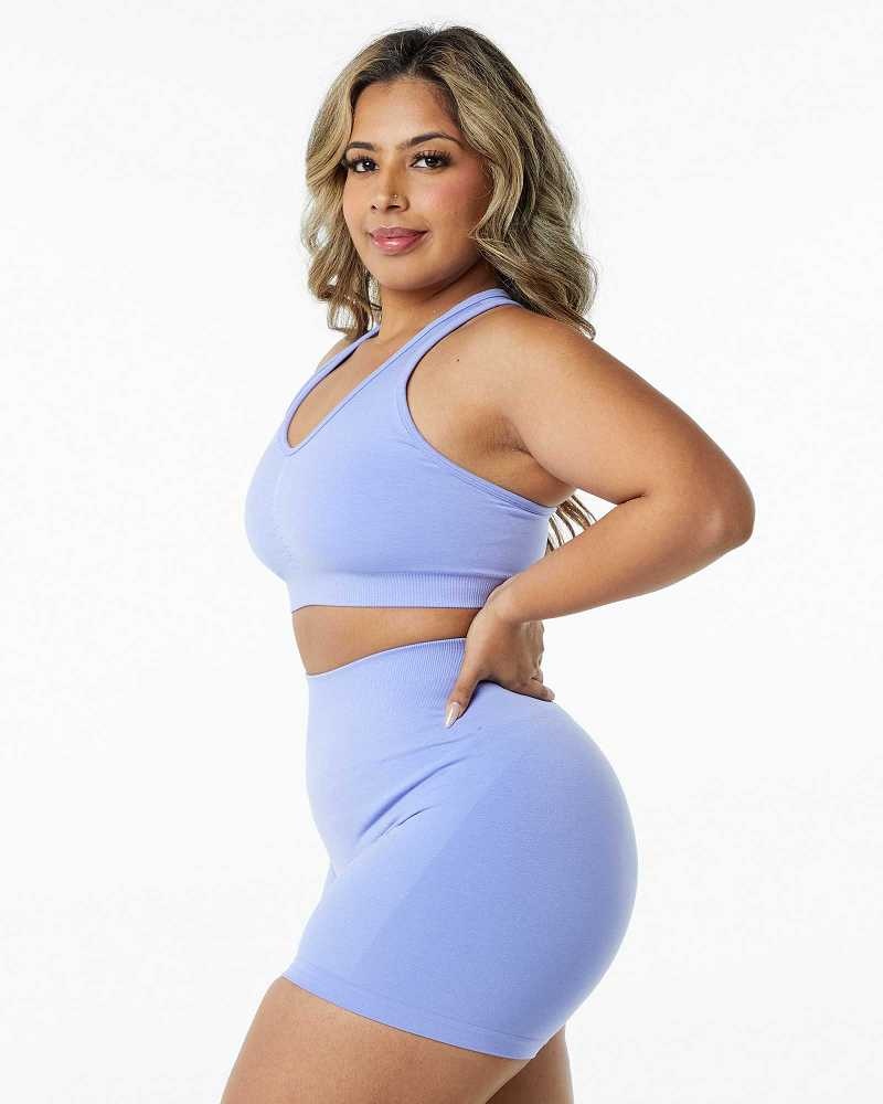 Dámské Sportovní Podprsenka Alphalete Amplify Fialové | CZ-193068