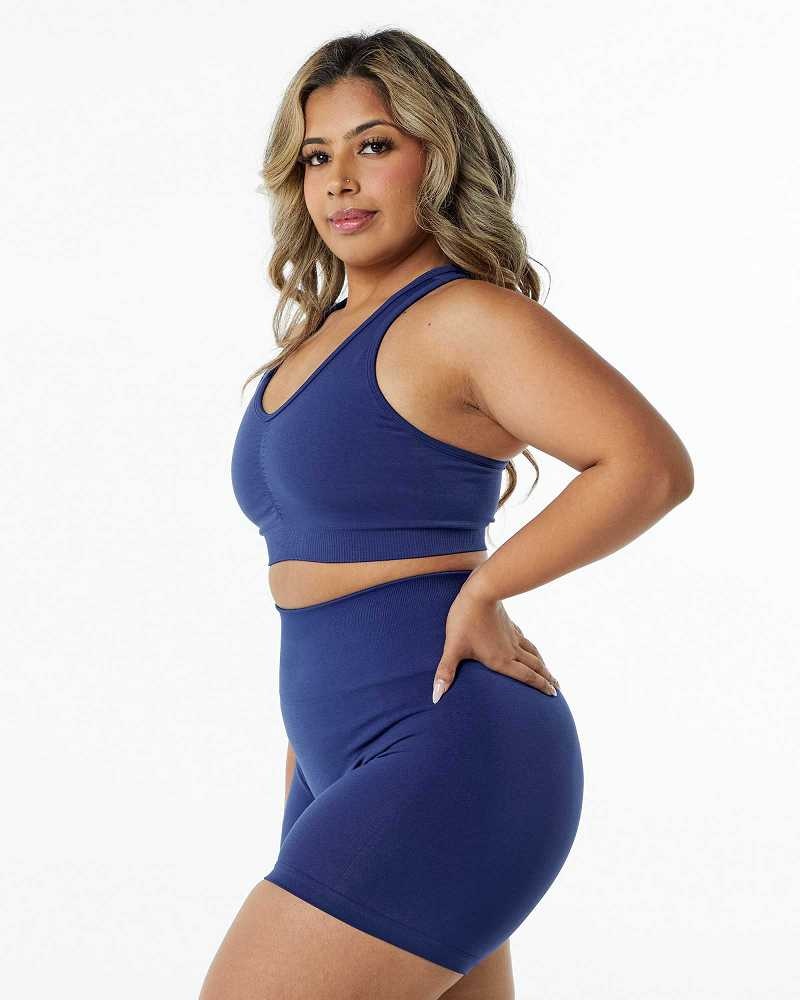 Dámské Sportovní Podprsenka Alphalete Amplify Blankyt | CZ-357249