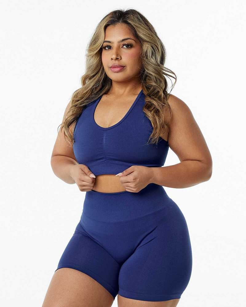 Dámské Sportovní Podprsenka Alphalete Amplify Blankyt | CZ-357249