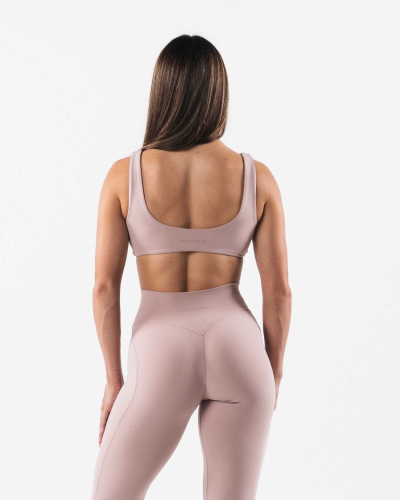 Dámské Sportovní Podprsenka Alphalete Aura Sculpt Hnědé | CZ-674380