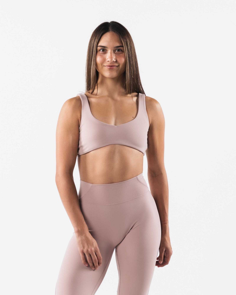Dámské Sportovní Podprsenka Alphalete Aura Sculpt Hnědé | CZ-674380
