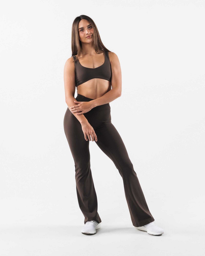 Dámské Sportovní Podprsenka Alphalete Aura Sculpt Hnědé | CZ-923874