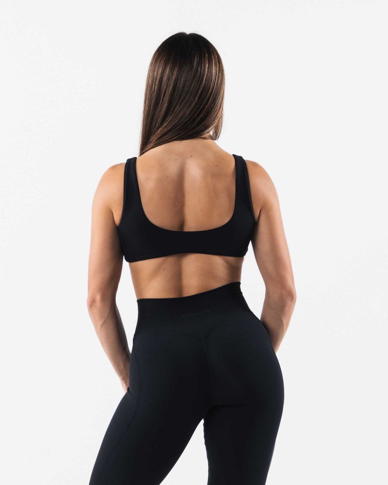 Dámské Sportovní Podprsenka Alphalete Aura Sculpt Černé | CZ-298376
