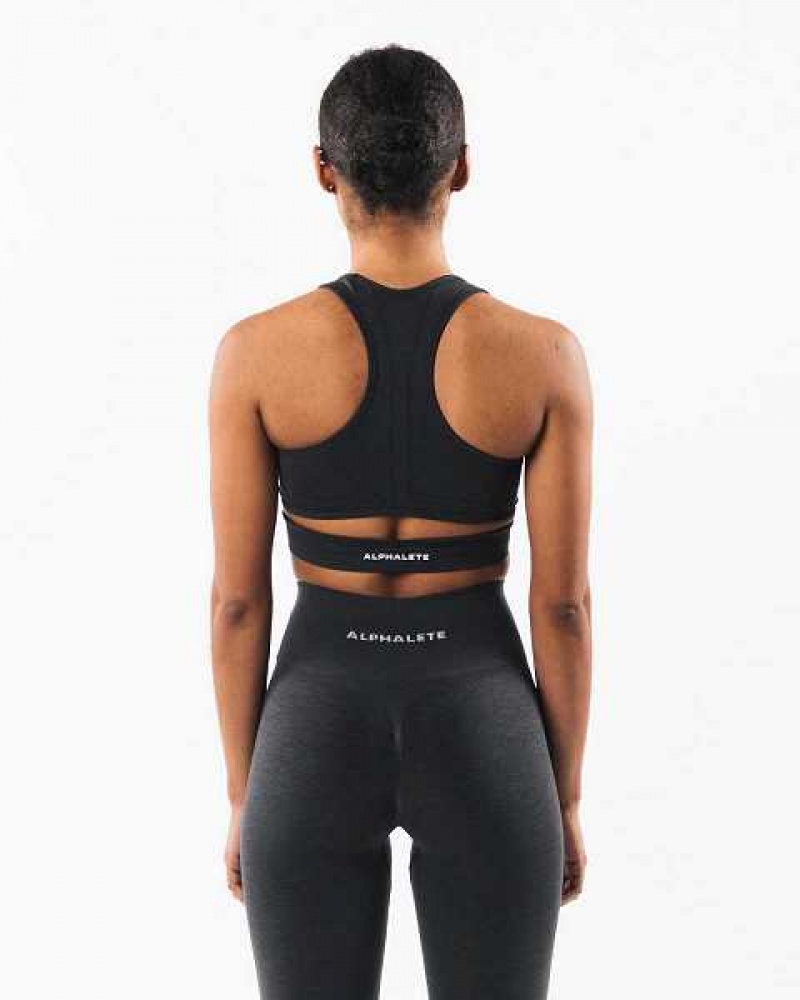 Dámské Sportovní Podprsenka Alphalete Stratus Šedé | CZ-061394