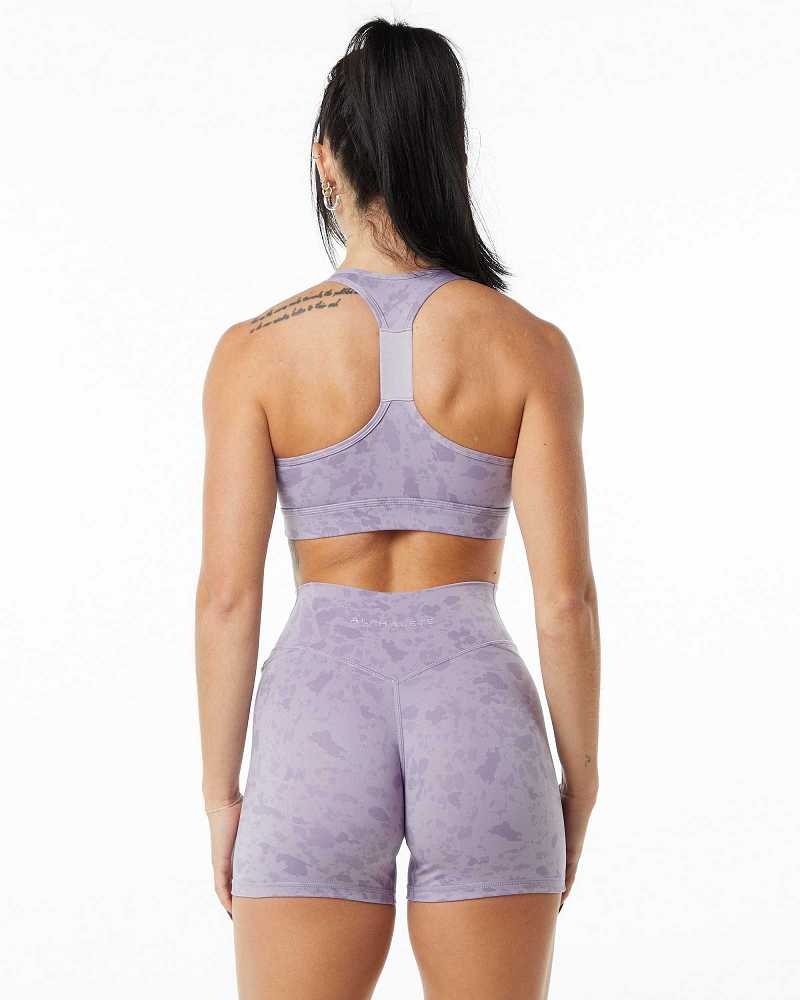 Dámské Sportovní Podprsenka Alphalete Surface Wrap Fialové | CZ-761820