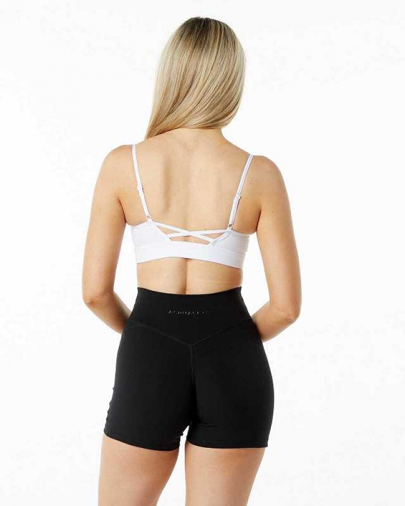 Dámské Sportovní Podprsenka Alphalete Surface Limitless Bílé | CZ-520798