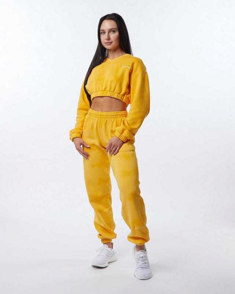 Dámské Svetr Alphalete HCTS Žluté | CZ-417389