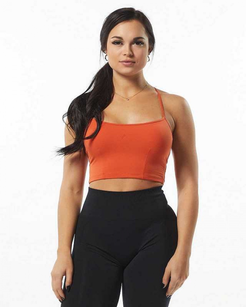 Dámské Tílko Alphalete Ultrasoft Camisole Oranžové | CZ-781069